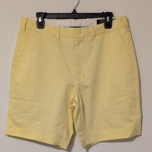 Polo by Ralph Lauren Yellow Flat Front Shorts